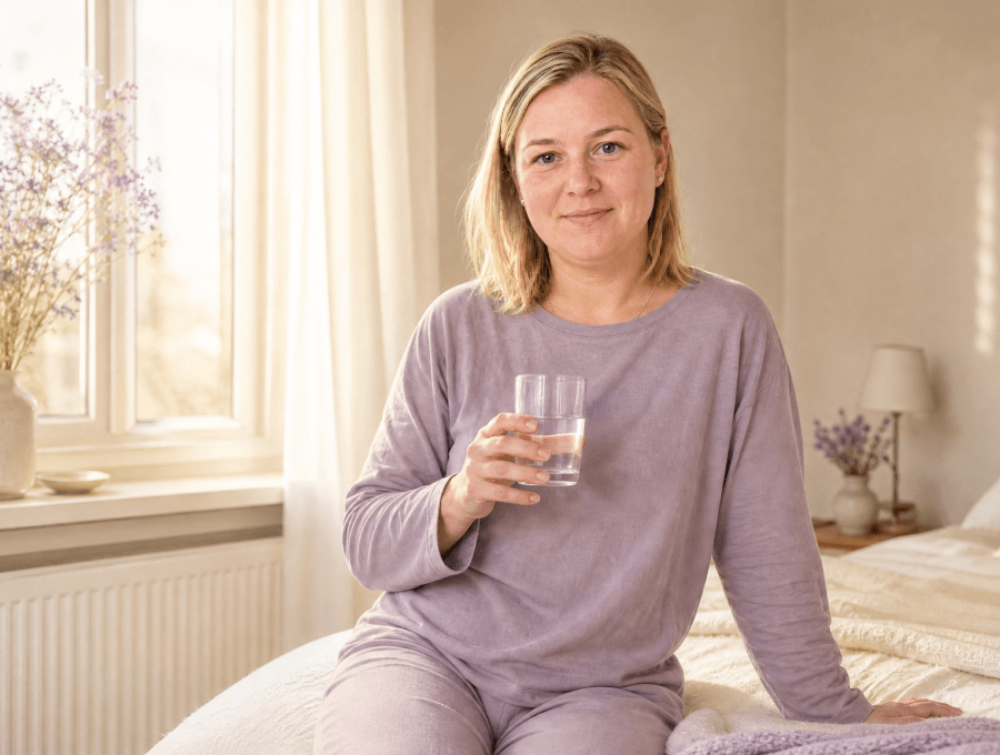 Frau mit Energie am Morgen